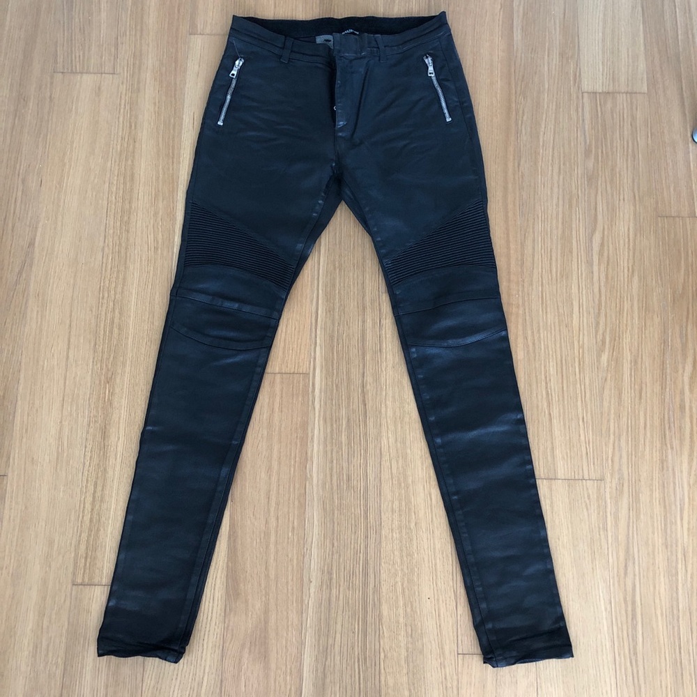 Balmain textured skinny fit Jeans
